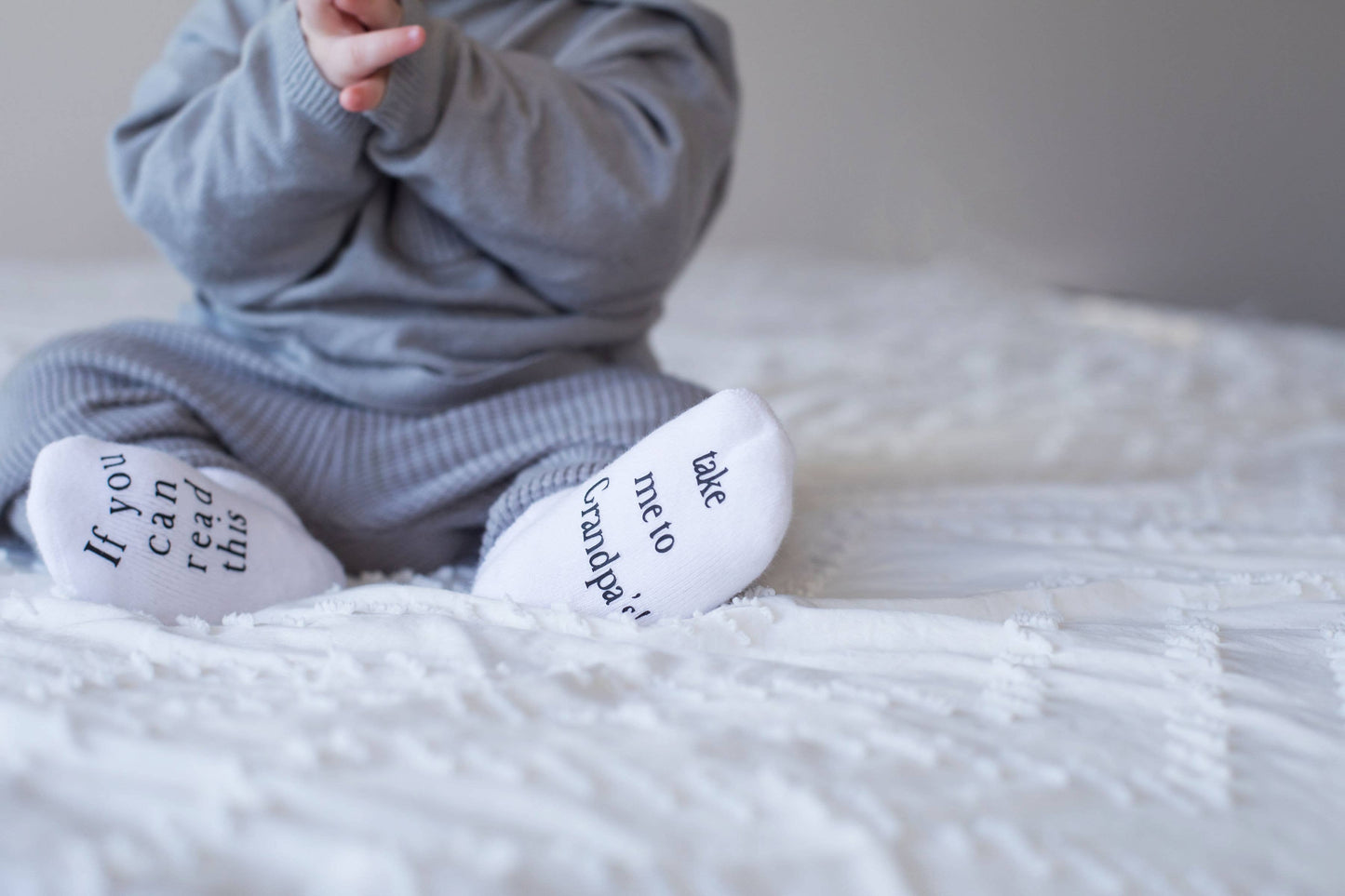 Take Me to Grandpa’s Baby Socks – Cute Baby Shower Gift for Grandpa
