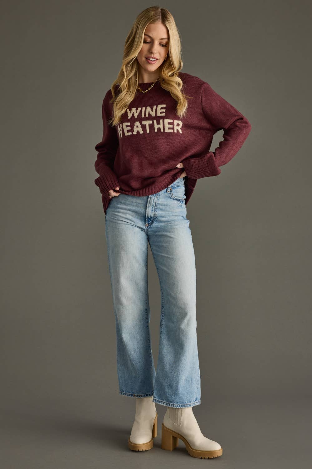 PREORDER: Wine Weather Sweater