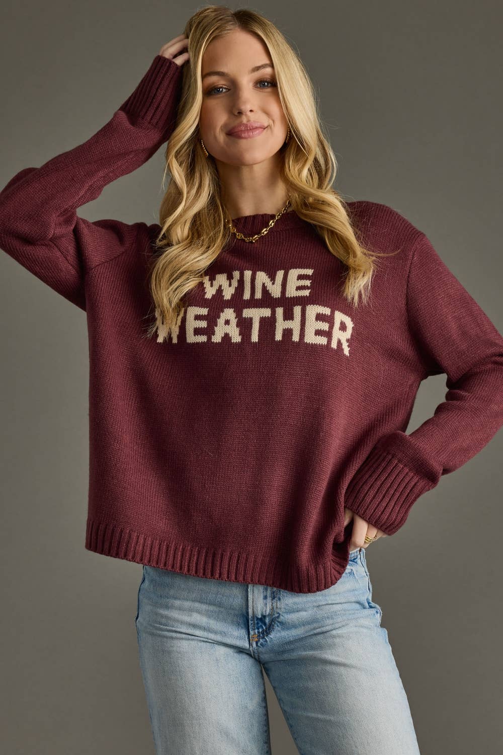 PREORDER: Wine Weather Sweater