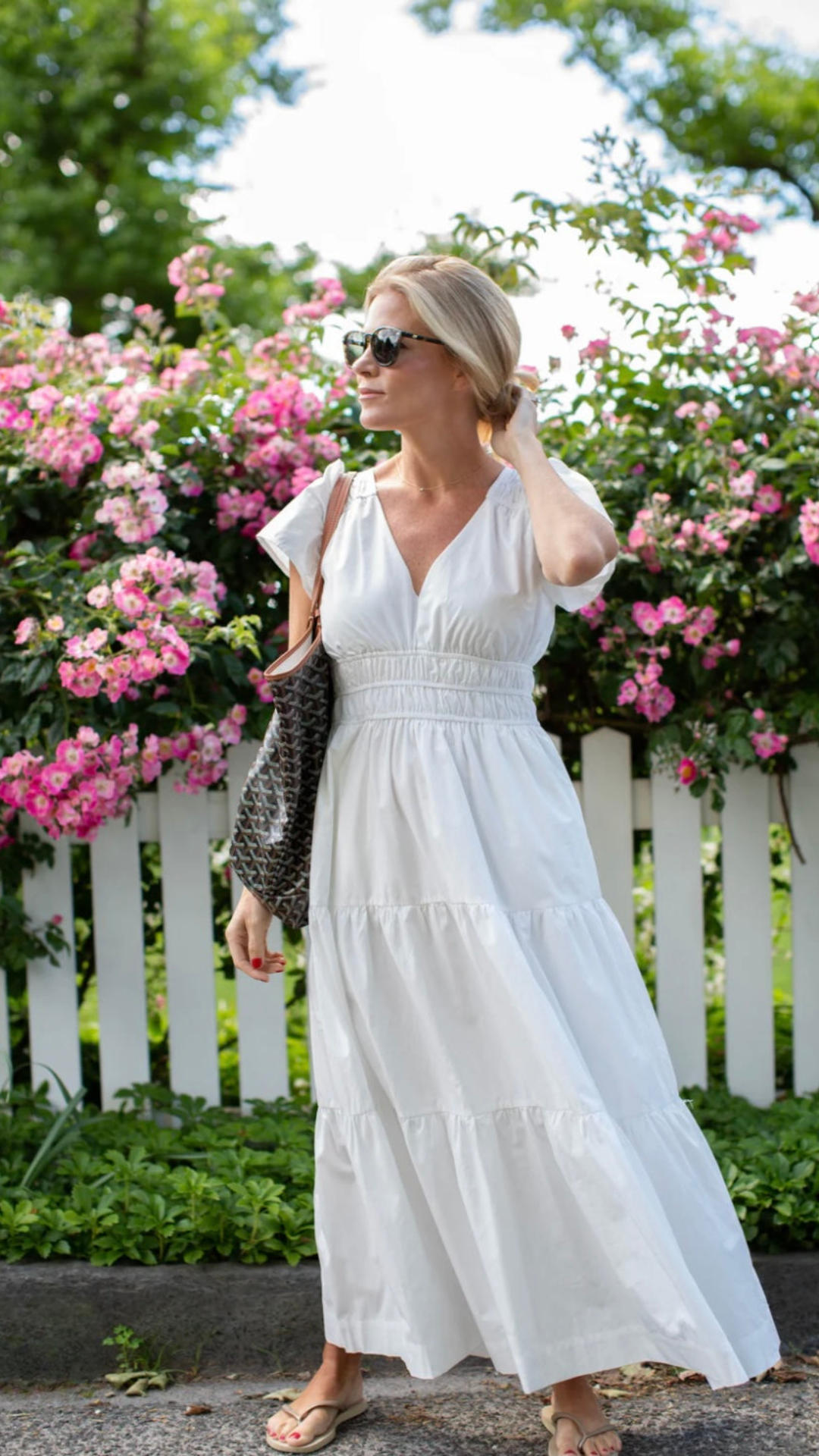 Marea’s Annabelle Maxi Dress, featuring a long, flowing design ideal for seasonless style and effortless transition from summer to fall