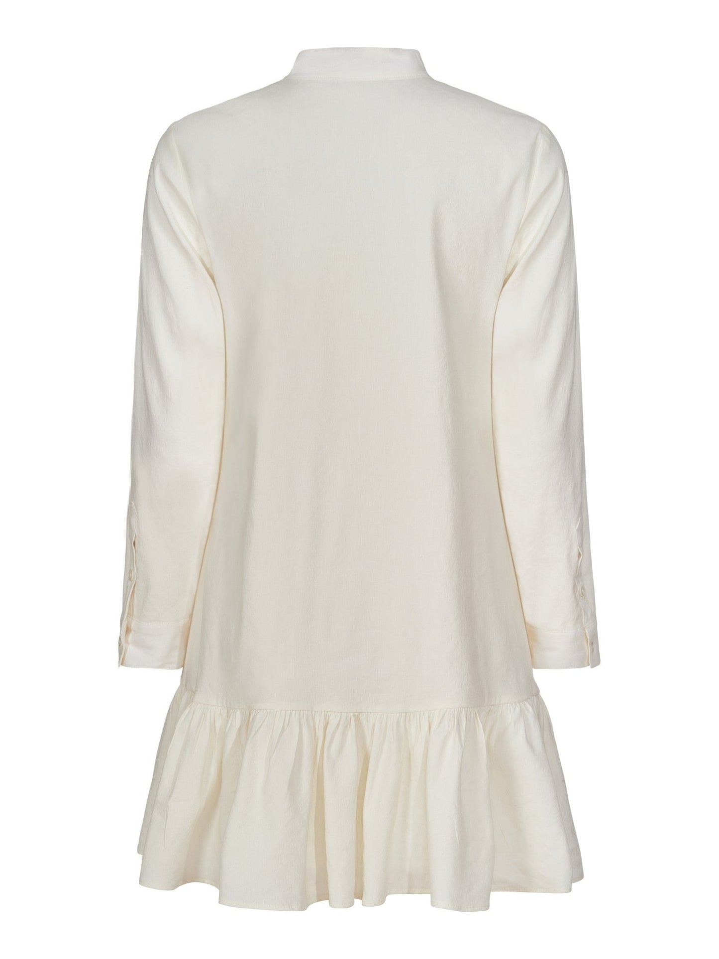 Bronte Dress – UPF 50+ Long Sleeve Linen Blend Dress in Ivory or Navy | Ivy Coast Collection
