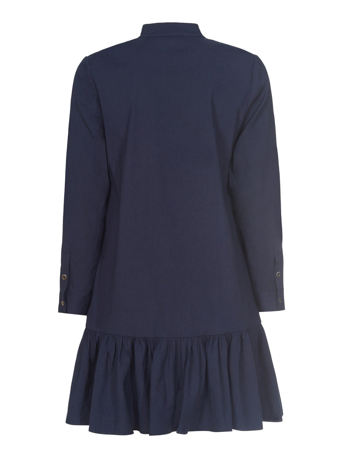 Bronte Dress – UPF 50+ Long Sleeve Linen Blend Dress in Ivory or Navy | Ivy Coast Collection