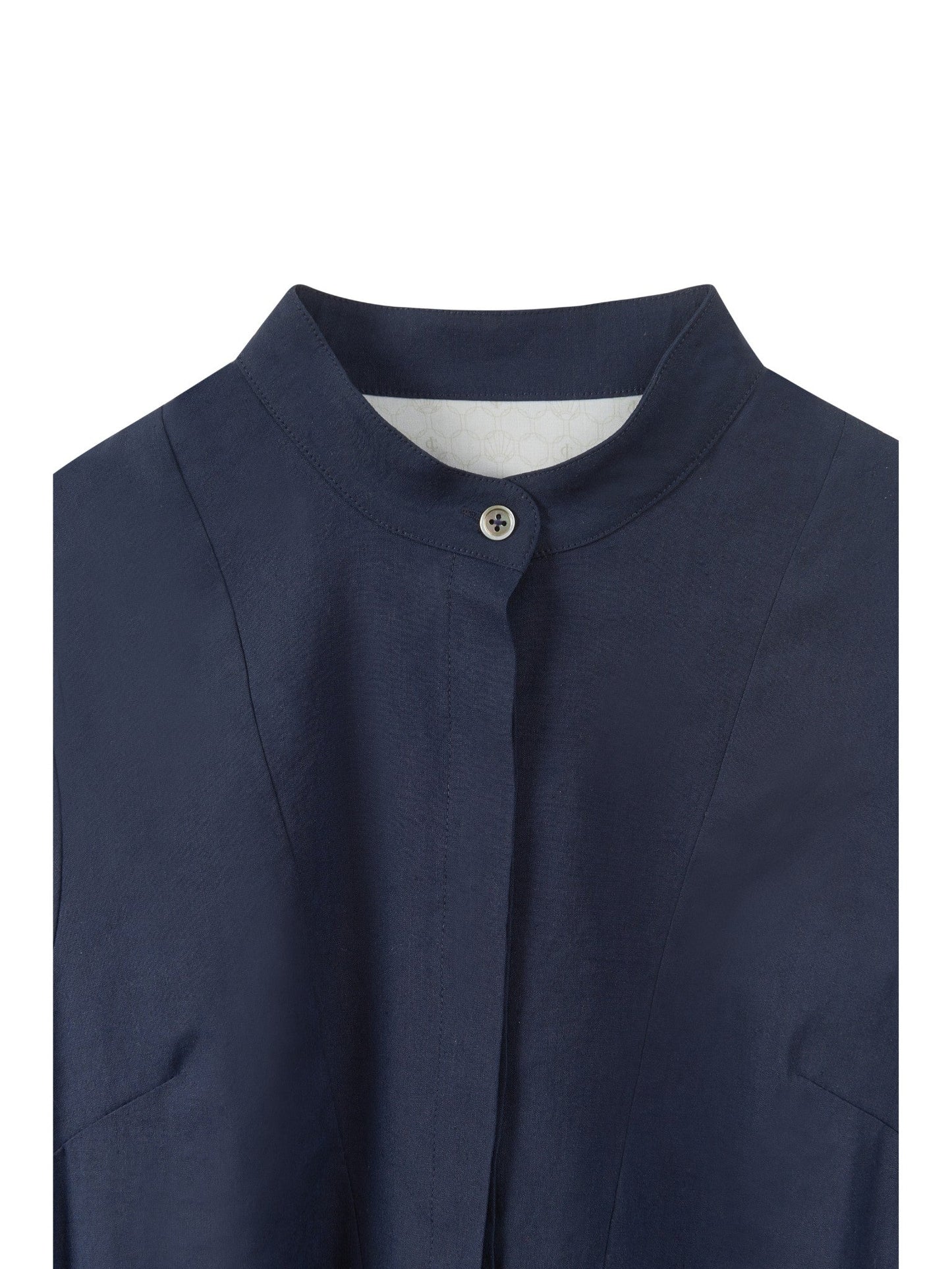 Bronte Dress – UPF 50+ Long Sleeve Linen Blend Dress in Ivory or Navy | Ivy Coast Collection