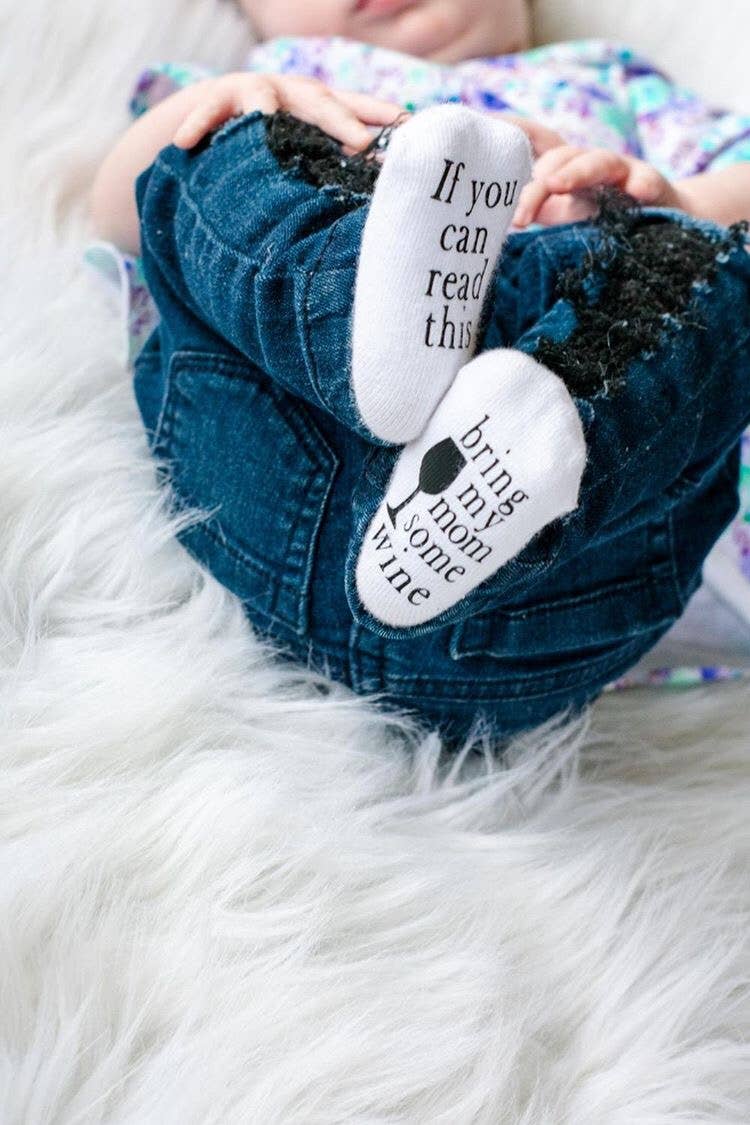 These playful socks are perfect for adding a smile to your day while keeping your little one's feet cozy and warm.