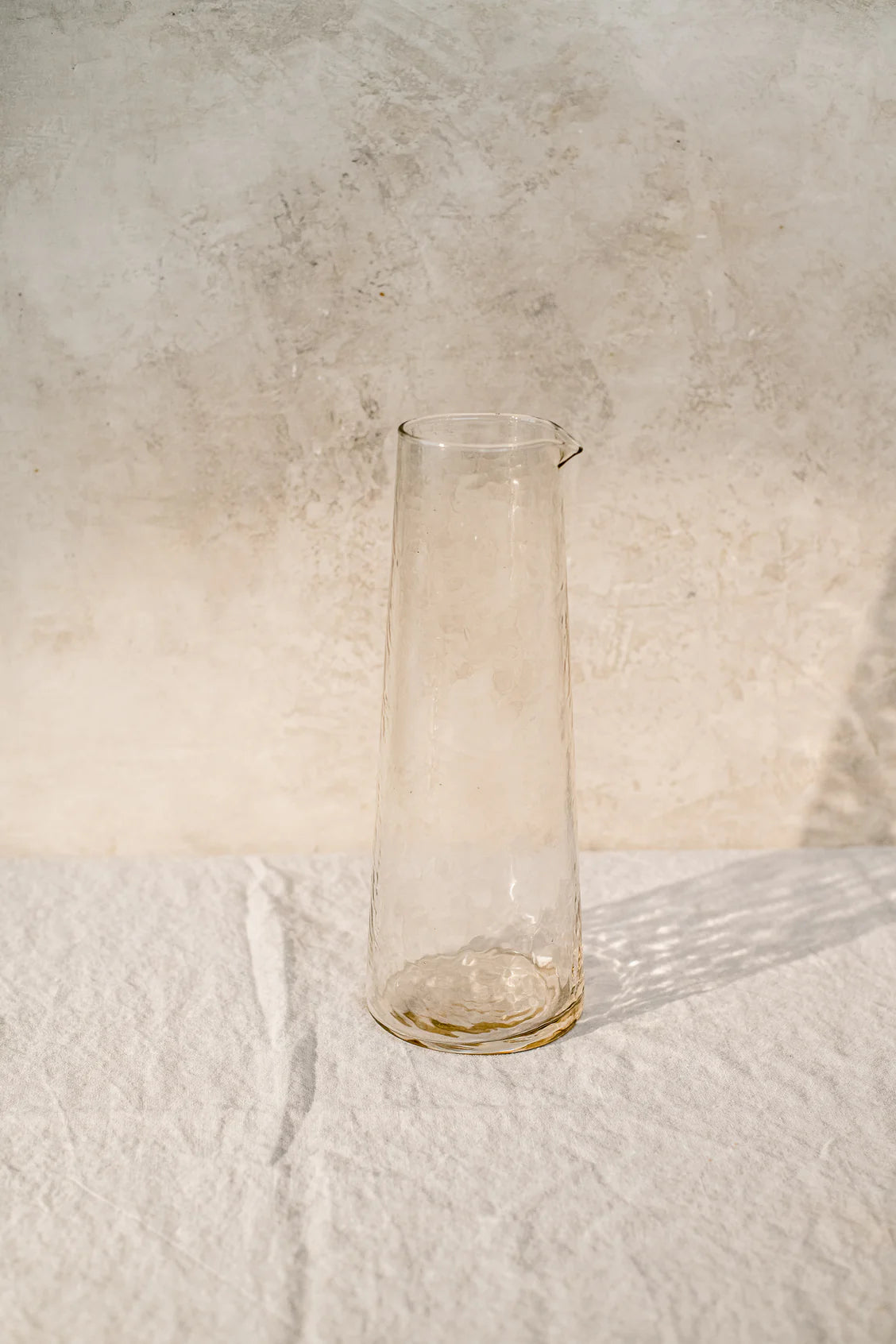 Elegant Rippled Glass Pitcher for Stylish Entertaining