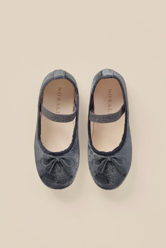 Close-up of Noralee Midnight Ballet Flats with a timeless, versatile style and smooth finish.