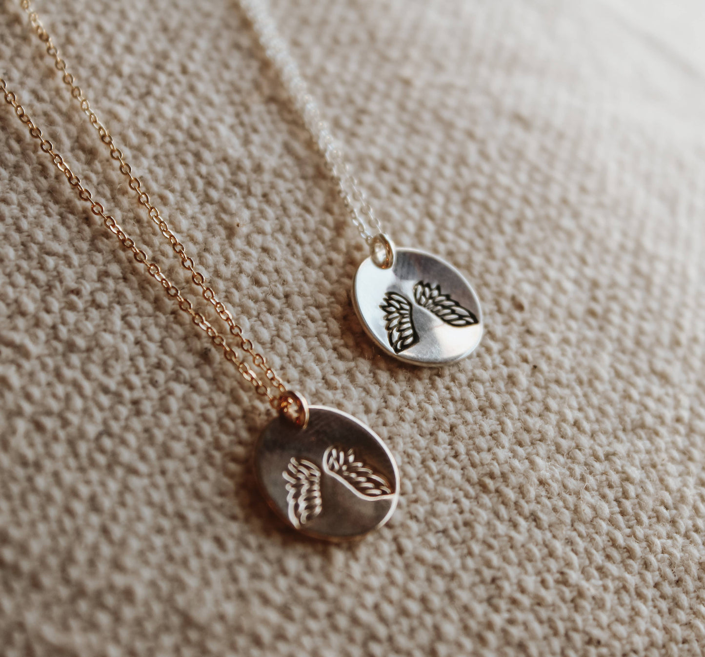 Angel Wings Necklace: Gold-filled - Grace & Haven
