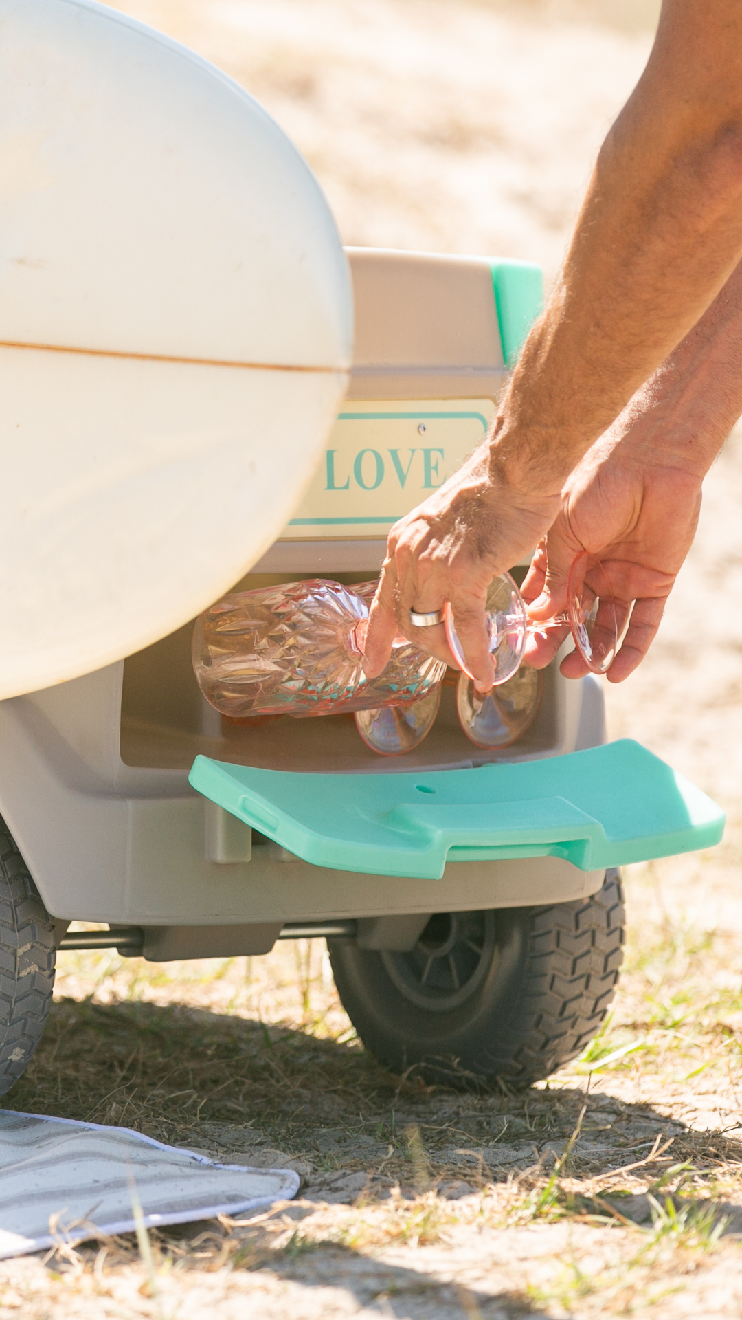 Burleigh Wagon Kids Beach Wagon with cooler, showing easy setup and compact storage for family outings.