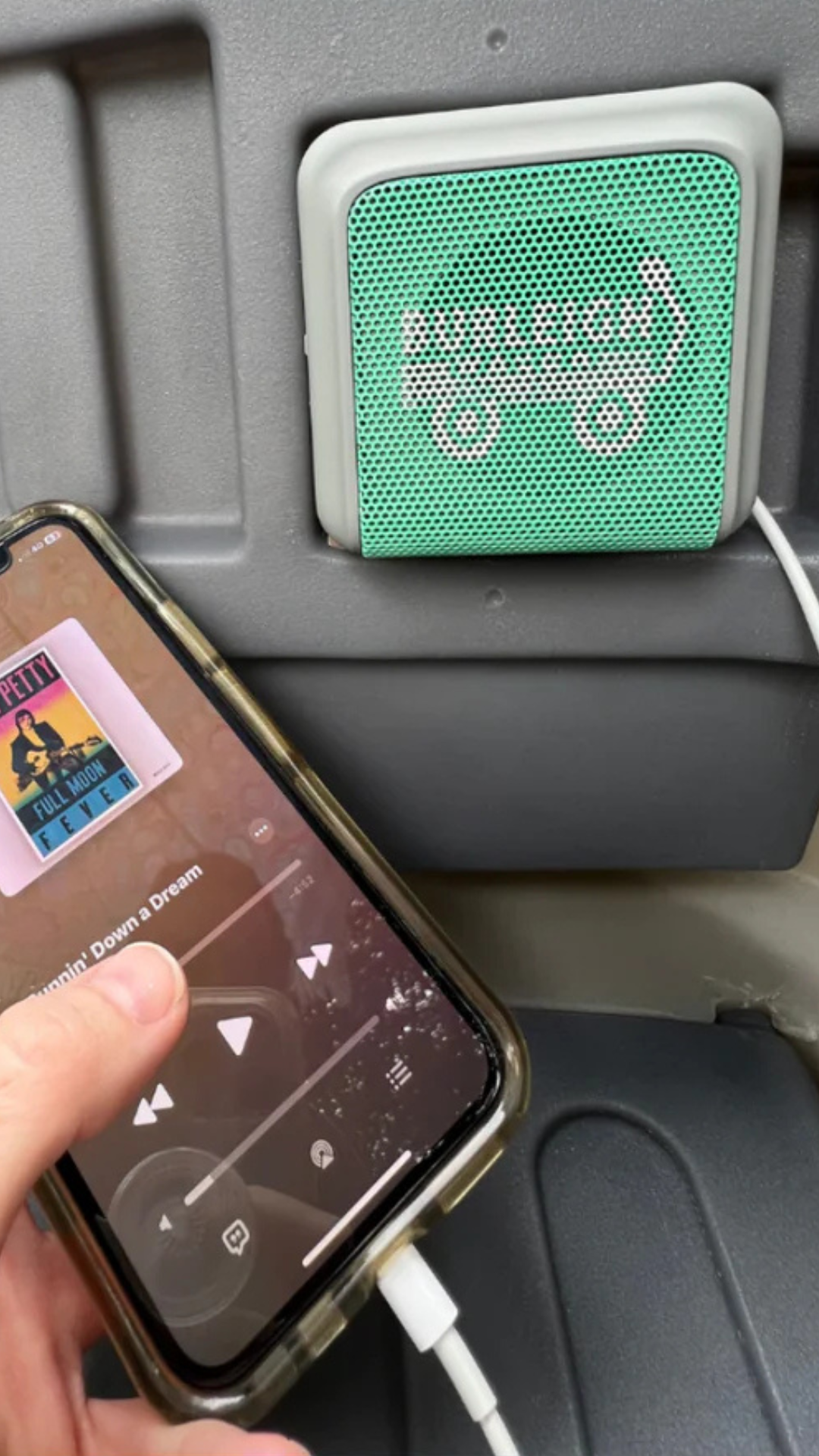 Burleigh Wagon Kids Beach Wagon with bluetooth speaker and charging ports for your phone, great for staying connected at the beach and listening to your favorite song!