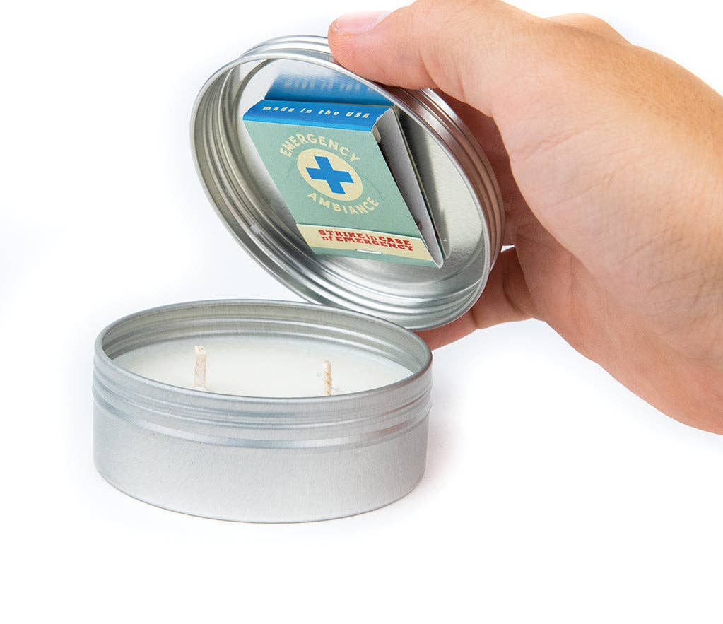 Because Children Emergency Ambiance Travel Tin Funny Candle - Grace & Haven