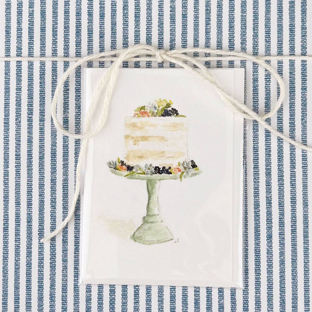 Cake Mini Notecard by Emily Lex