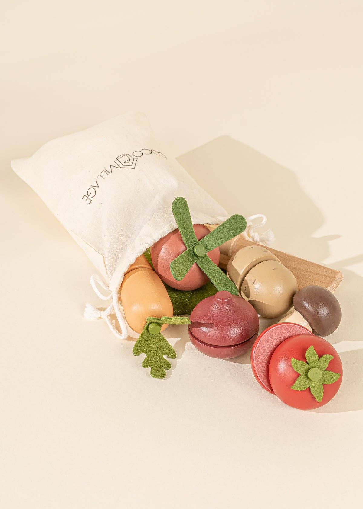 Wooden Vegetables Playset - Grace & Haven