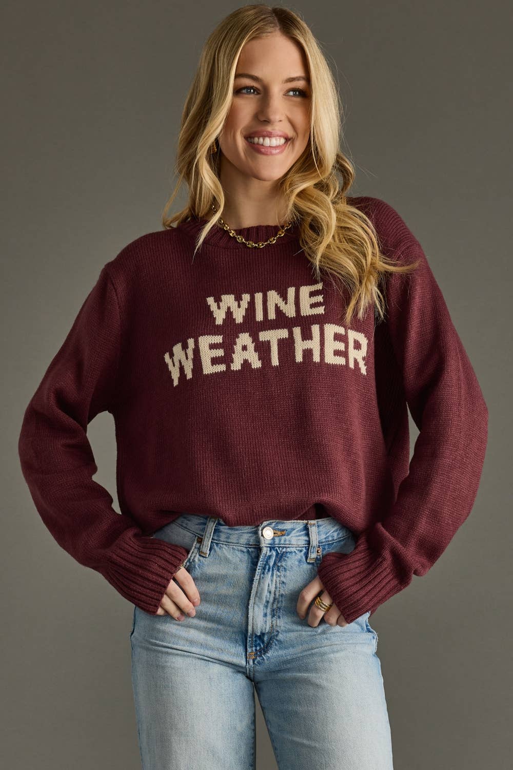 PREORDER: Wine Weather Sweater
