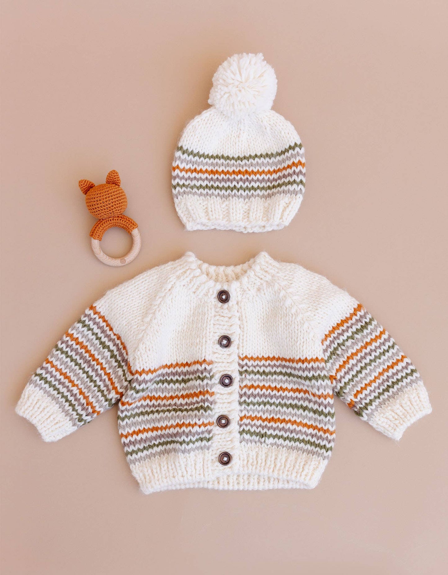 Woodland Stripe Hat Baby Kid Fall Back to School Matching