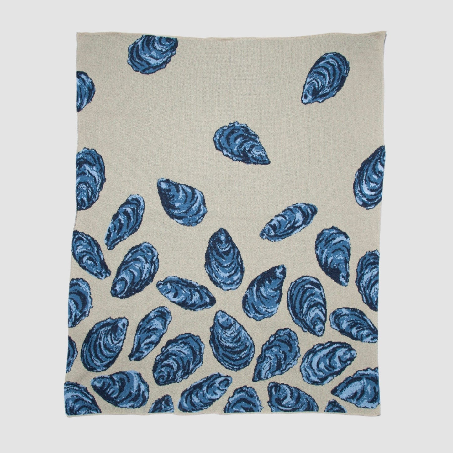 Oyster Throw Blanket – Coastal-Inspired Cozy Blanket for Beach House & Home