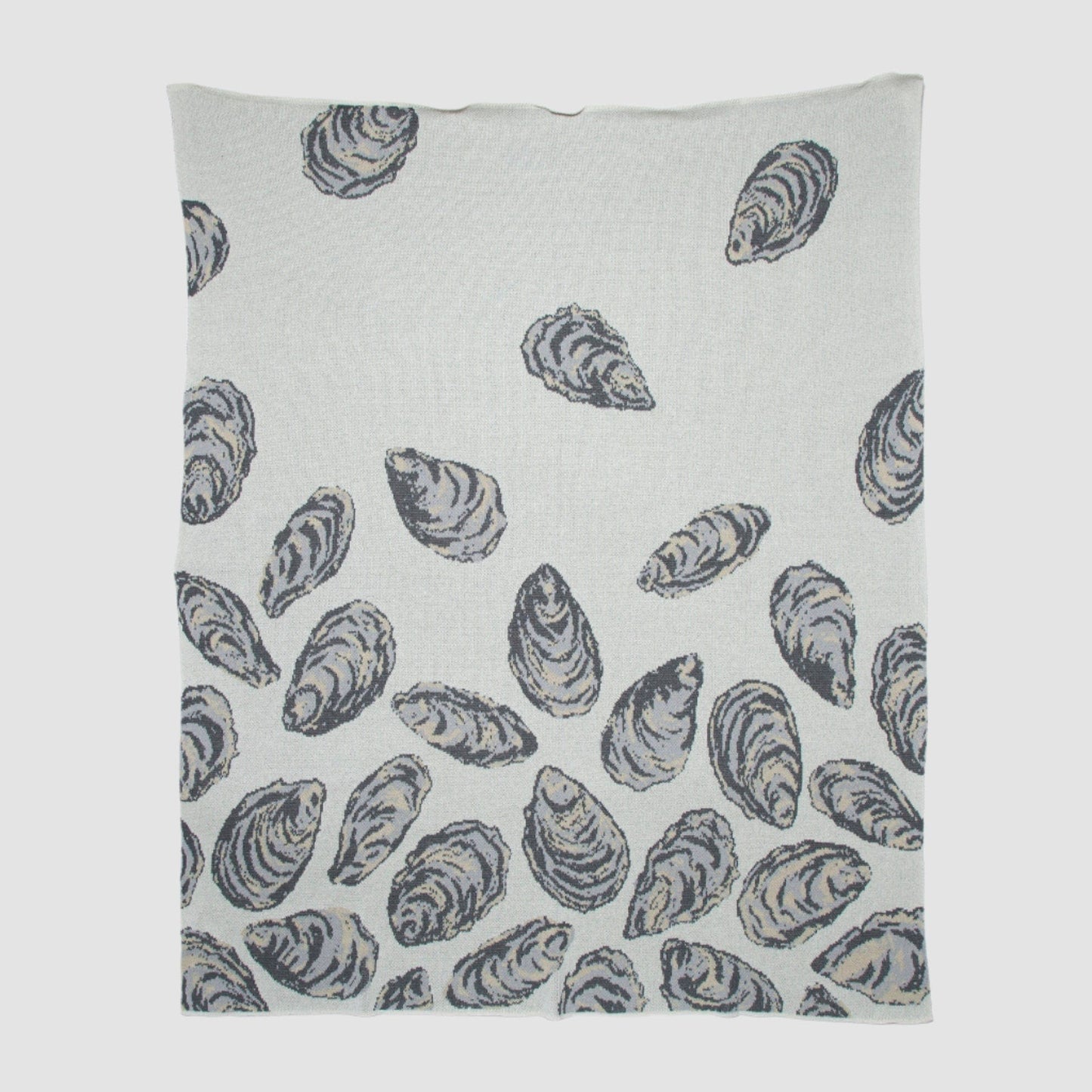 Oyster Throw Blanket – Coastal-Inspired Cozy Blanket for Beach House & Home