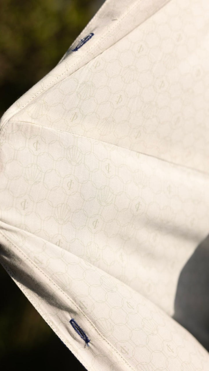 Close-up of breathable bamboo lyocell lining inside Savannah Dress – eco-friendly fabric keeps you cool and dry