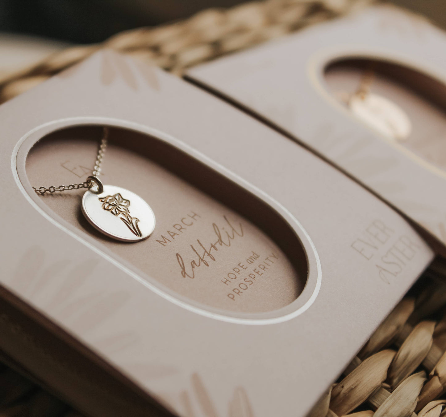 March Daffodil Birth Flower Necklace - Grace & Haven
