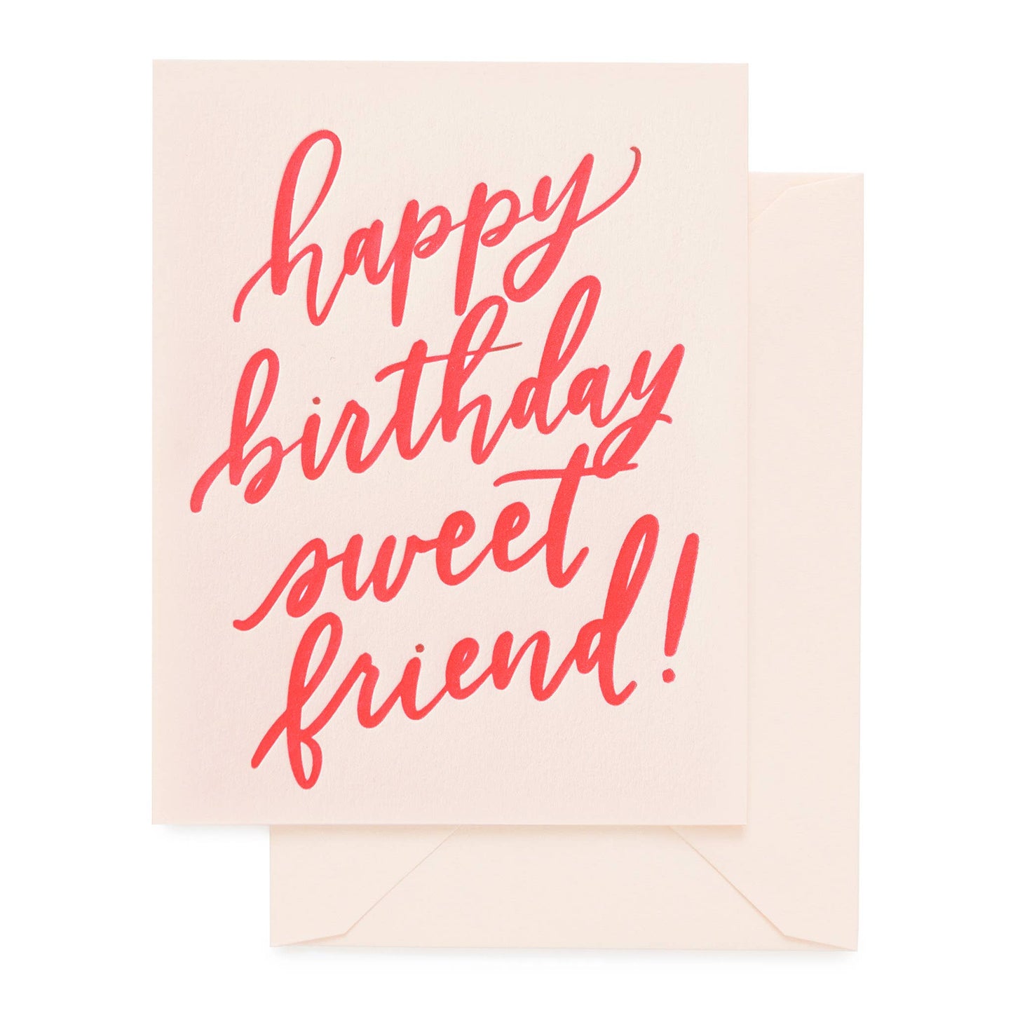 Happy Birthday Sweet Friend greeting card by Sugar Paper – a beautifully designed card featuring a heartfelt message, perfect for celebrating a special friend on their birthday with a touch of elegance.