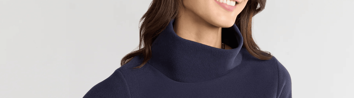 Dudley Stephens Greenpoint Navy Feece top - a favorite for cold days