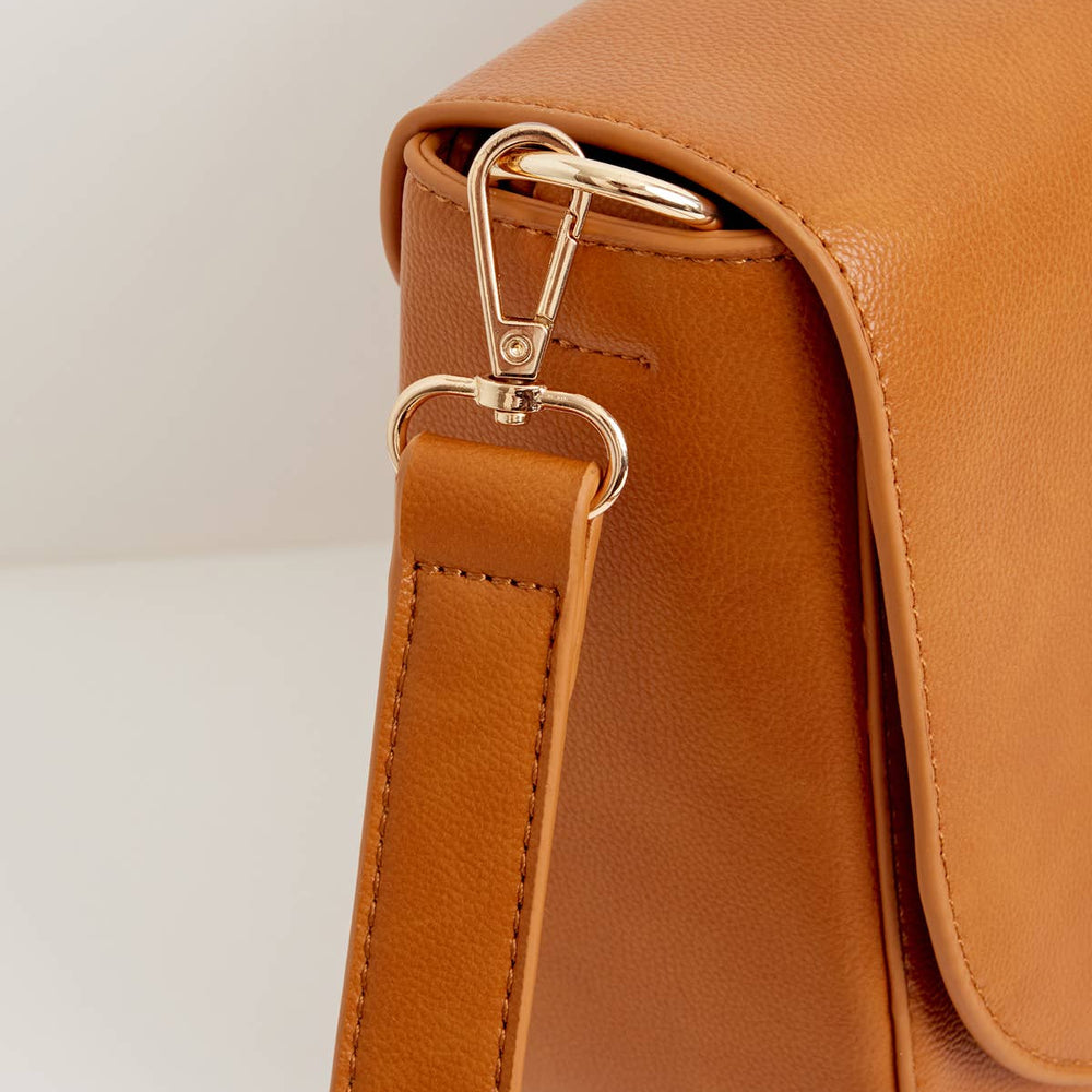 
                      
                        Nina Tan Vegan Leather Messenger bag - Grace & Haven
                      
                    