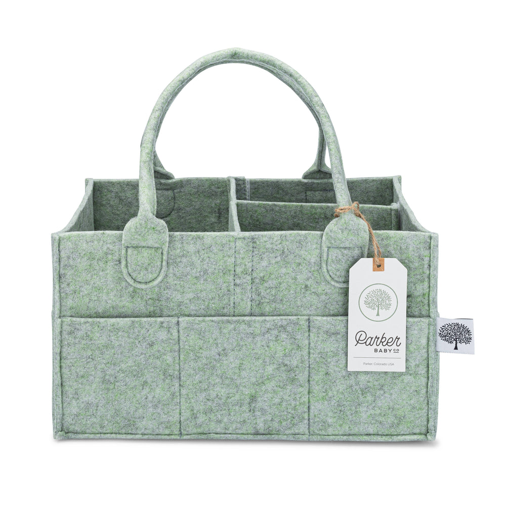 Diaper Caddy in Sage Green