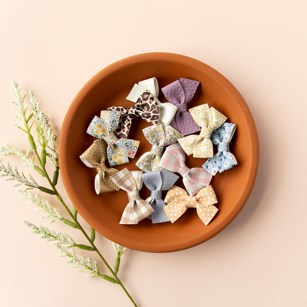 
                      
                        Grape | Leather Baby Bow
                      
                    