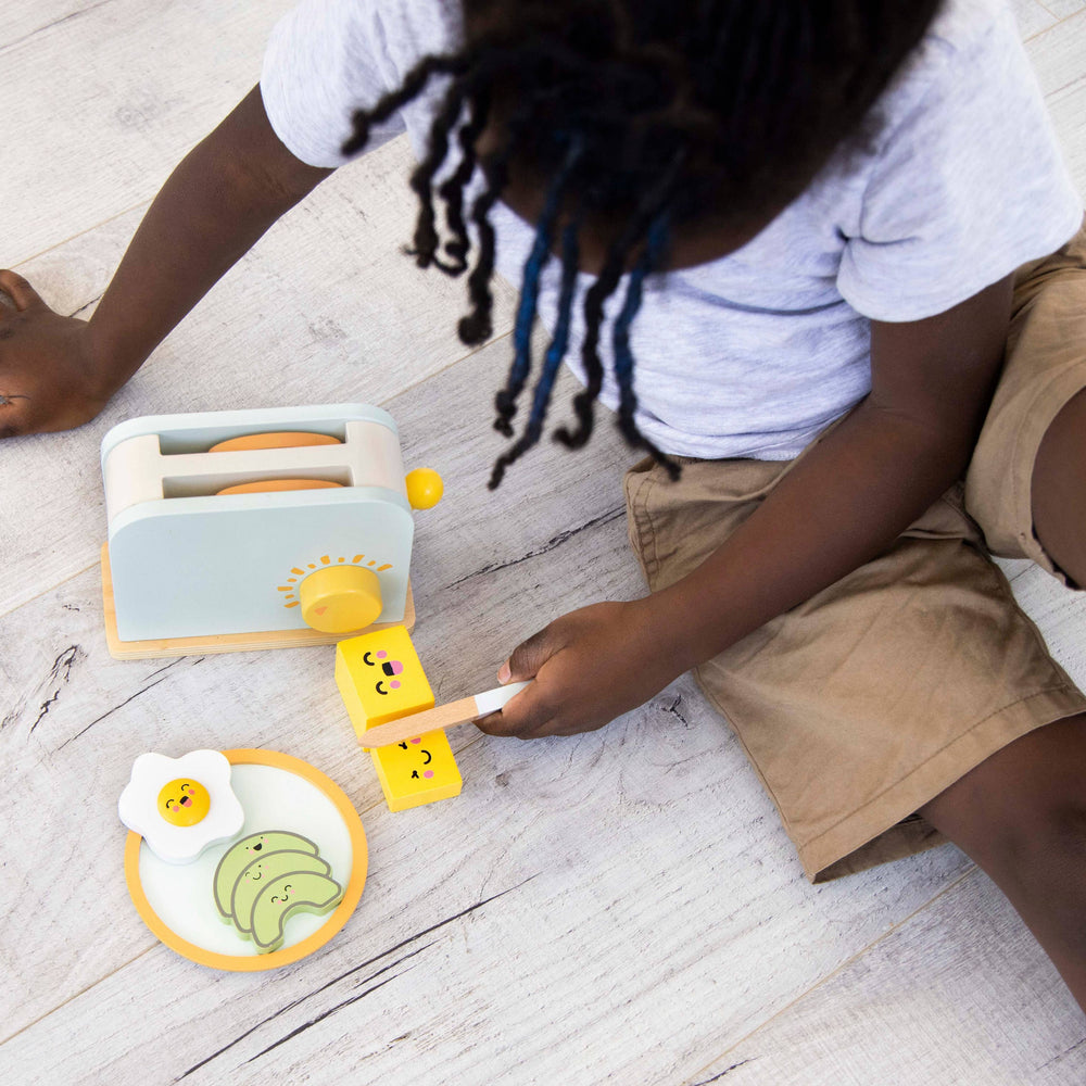 
                      
                        Brunch Time Wooden Toaster Set, Developmental Toy
                      
                    