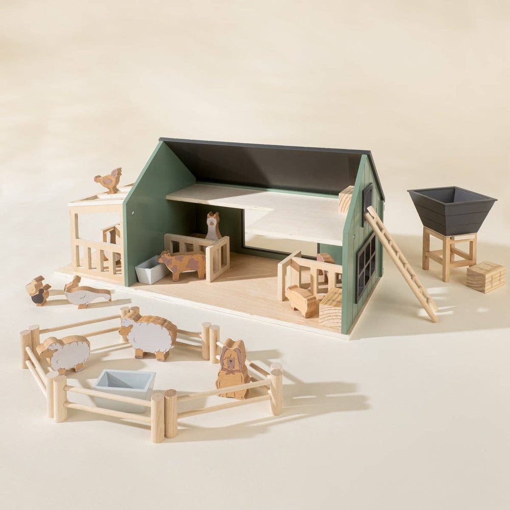 
                      
                        Wooden Farm Barn & Accessories Set - Grace & Haven
                      
                    