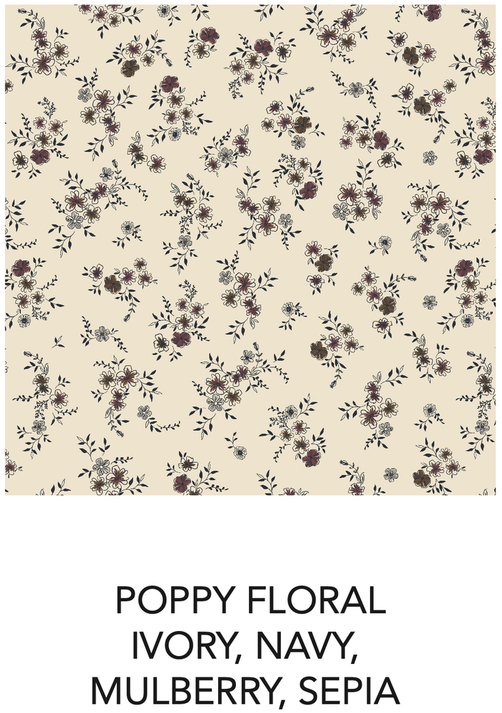 Ryle Snap Shoulder Top - Poppy Floral / Mulberry