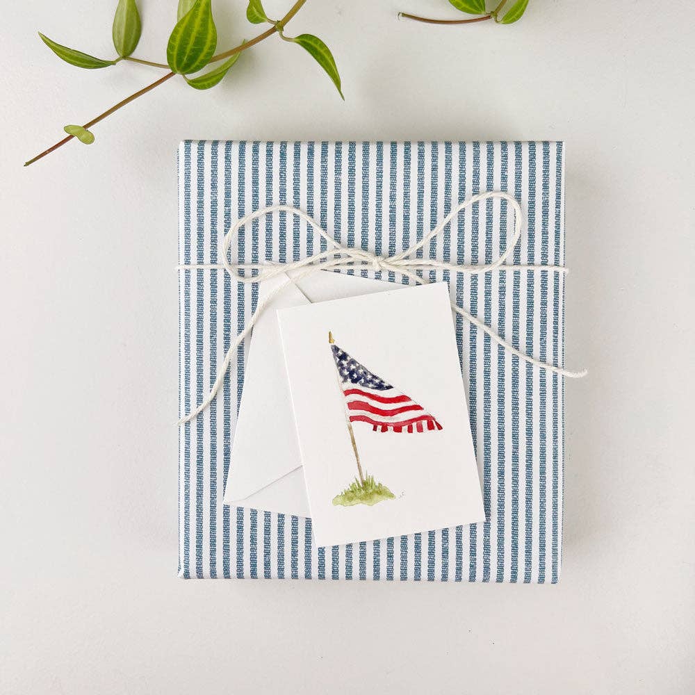 American Flag Mini Notecard