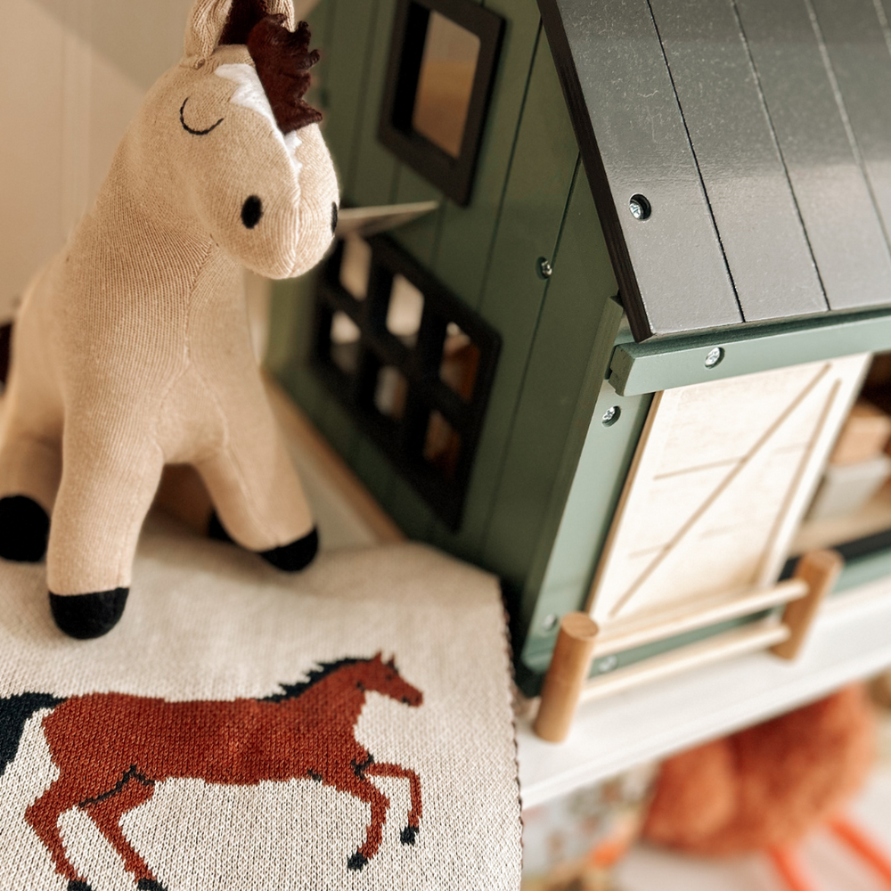 
                      
                        Knitted Organic Cotton Horse Plush Toy
                      
                    