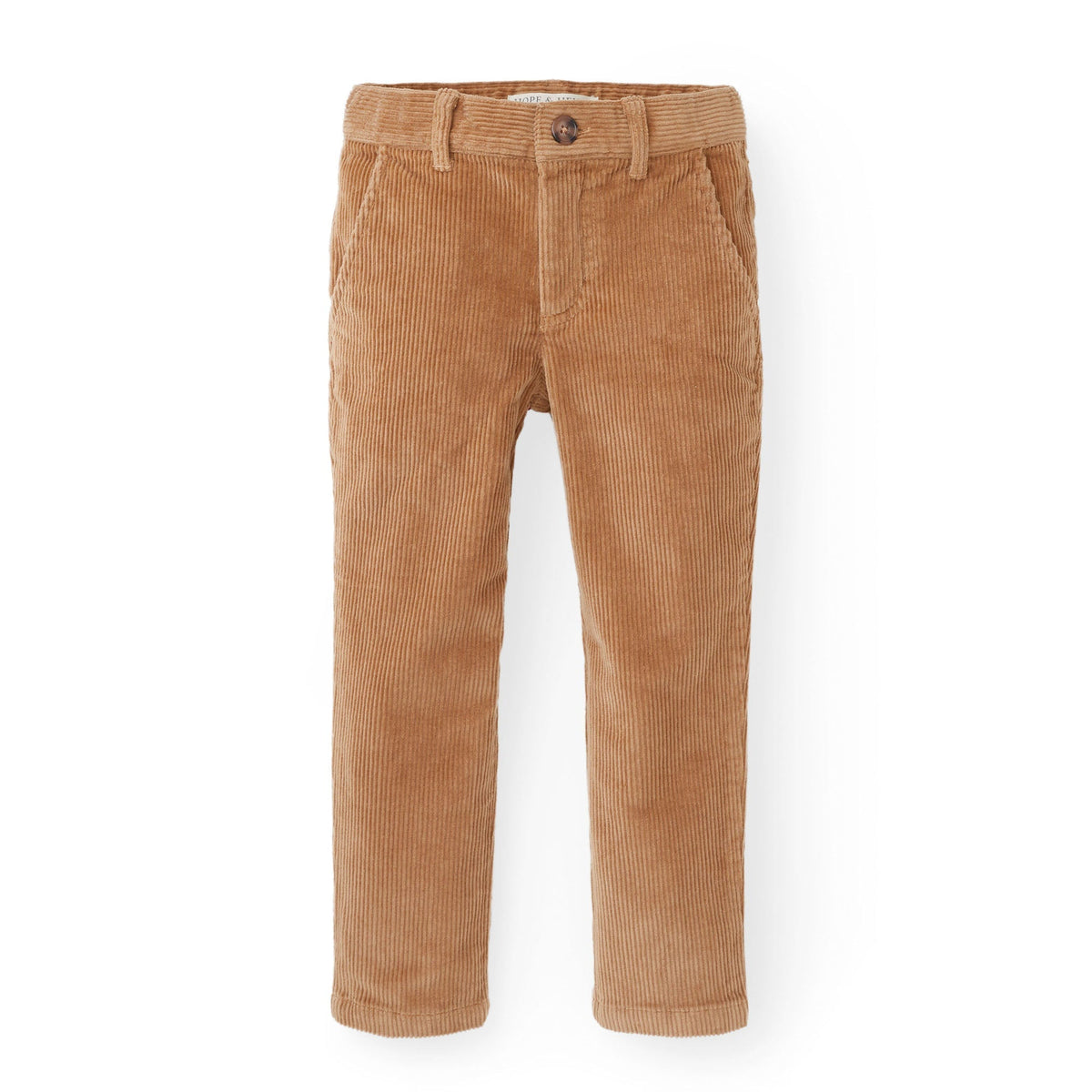 Hope & Henry Boys' Organic Corduroy Pants in Medium Brown