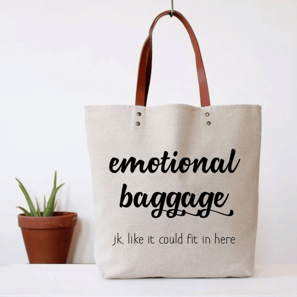 
                      
                        Emotional Baggage Tote Bag - Grace & Haven
                      
                    