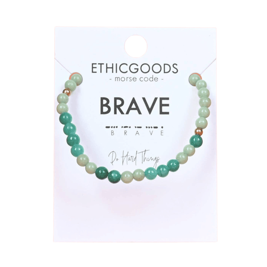 MINI Morse Code Bracelet - Brave - Grace & Haven