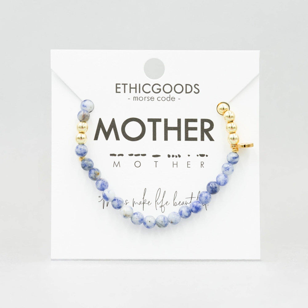 
                      
                        Morse Code Bracelet - Mother in Gold
                      
                    