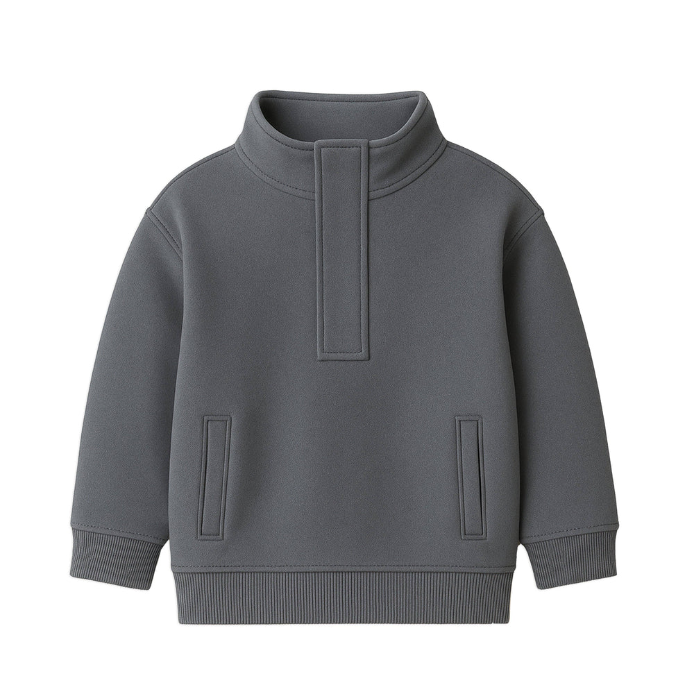 Eunan Fleece Half Zip Pullover Sweatshirt