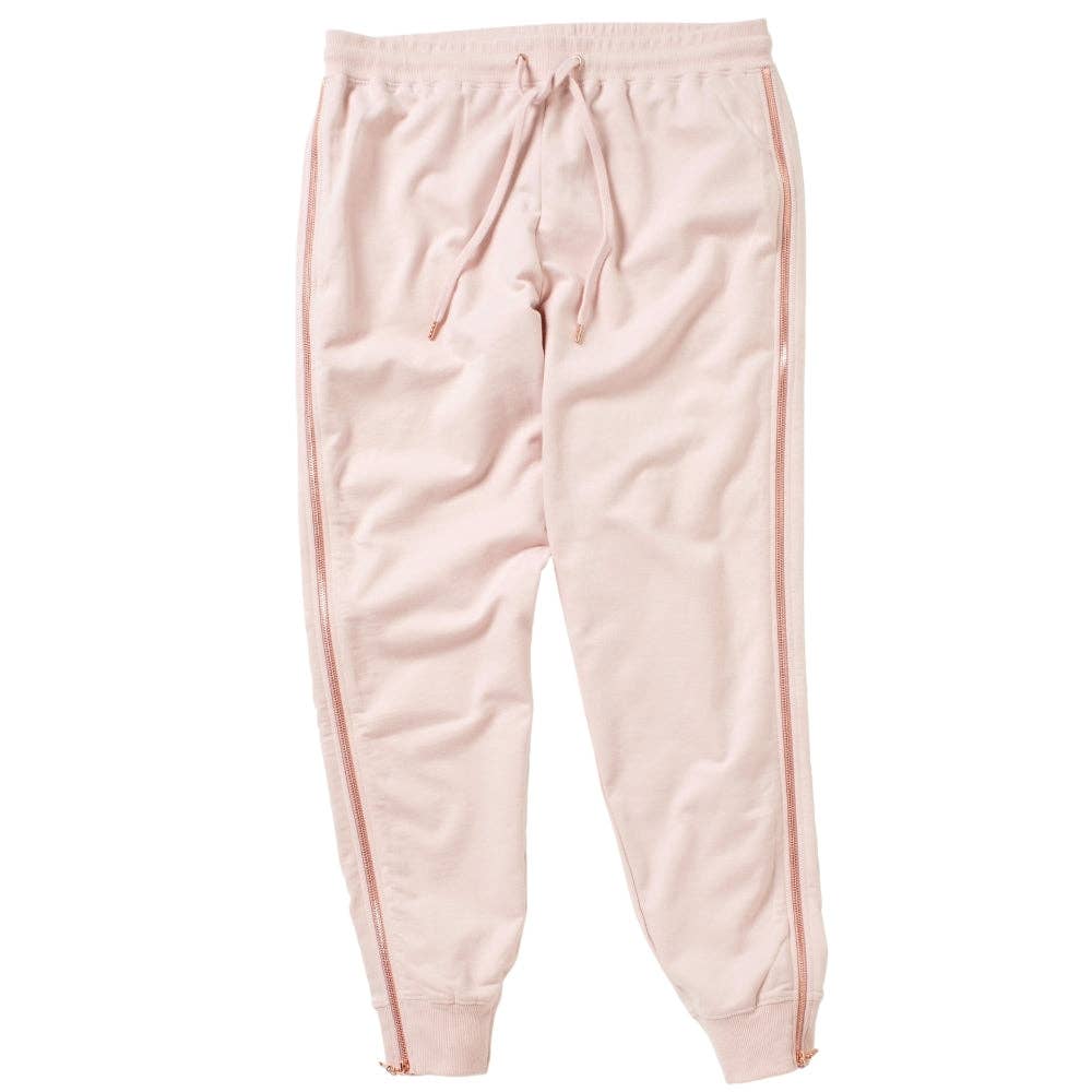 
                      
                        Lulu Side Zip Joggers - Blush - Grace & Haven
                      
                    