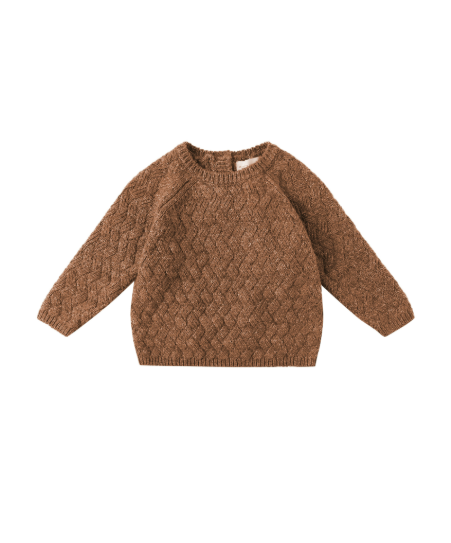 Quincy Mae Baby & Toddler Heathered Cedar Knit Sweater