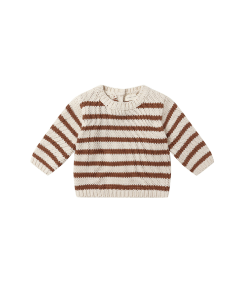 Quincy Mae Baby & Toddler Rex Cedar Stripe Sweater