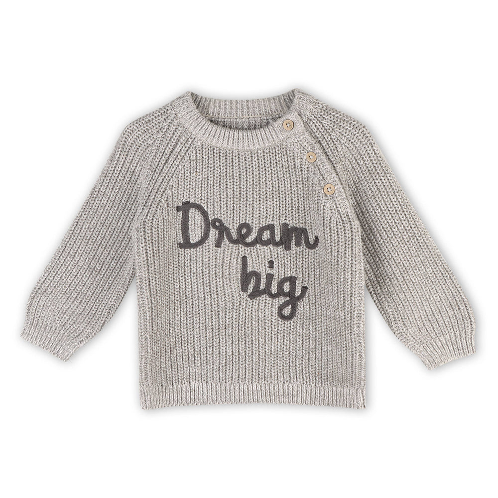 
                      
                        Dream Big Embroidered Chunky Knit Baby Sweater (Organic) - Grace & Haven
                      
                    