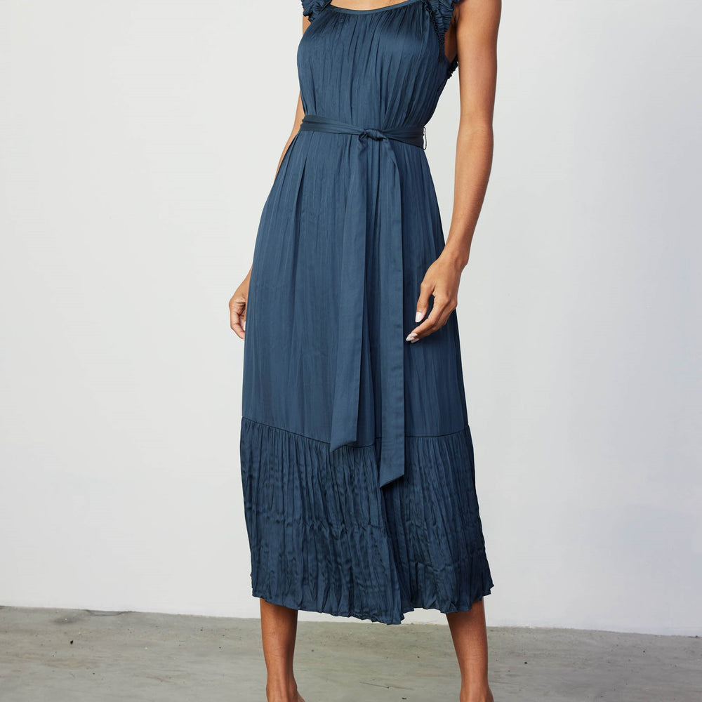 Slate Navy Soft Midi Dress