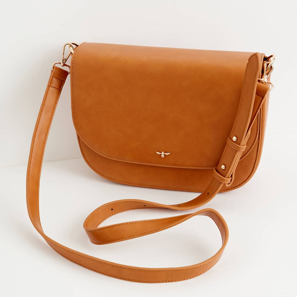 Nina Tan Vegan Leather Messenger bag - Grace & Haven