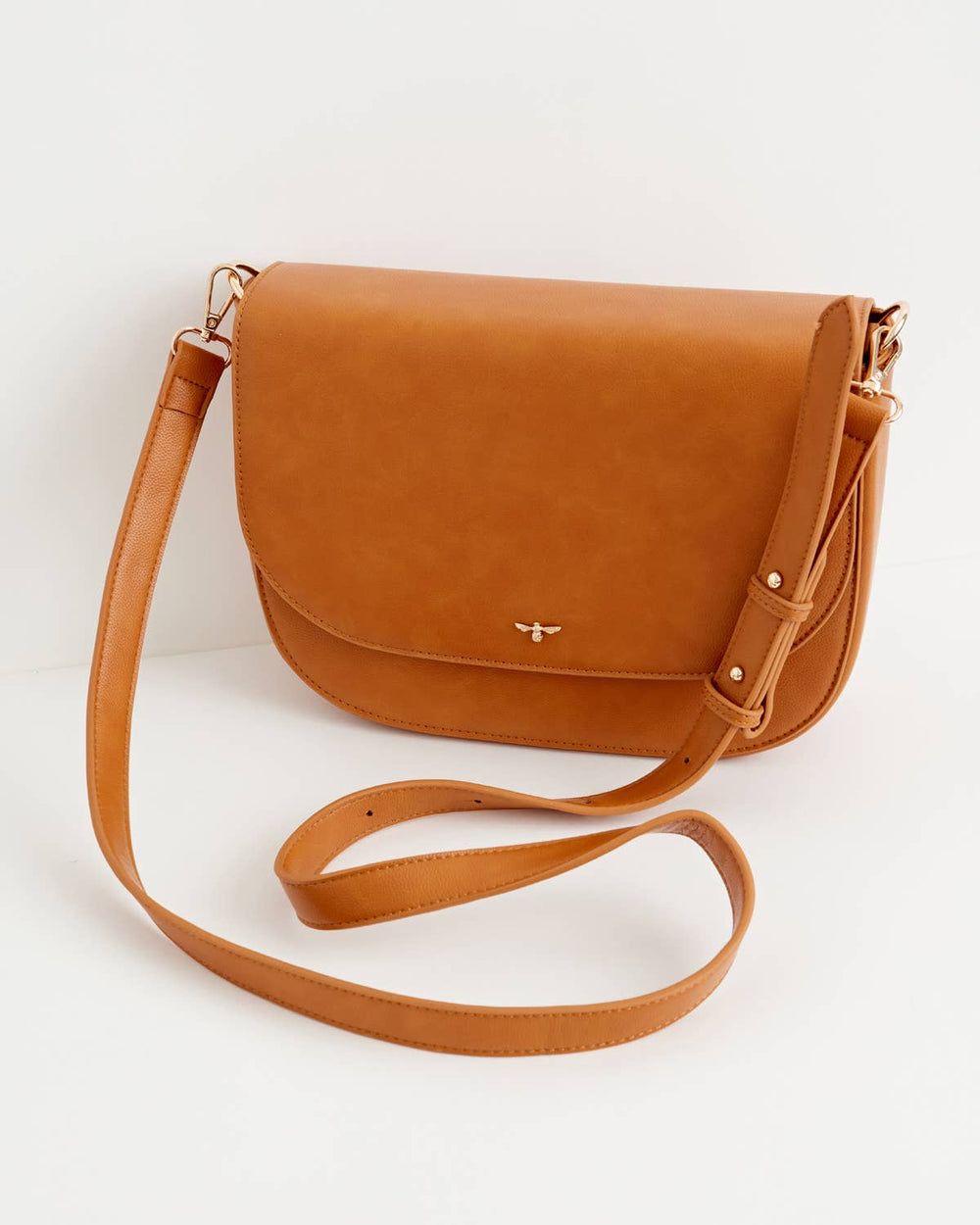 Nina Tan Vegan Leather Messenger bag - Grace & Haven