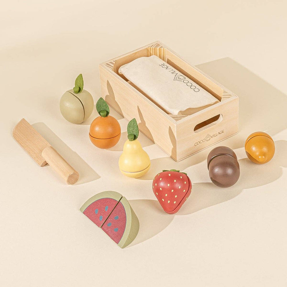 Wooden Fruits Playset - Grace & Haven