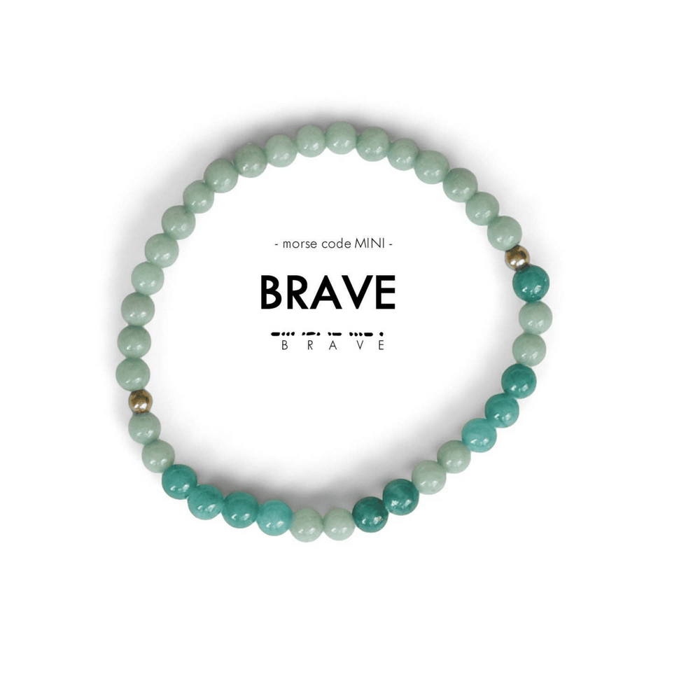 MINI Morse Code Bracelet - Brave - Grace & Haven