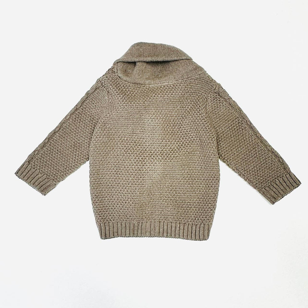 
                      
                        Organic Cotton Shawl Collar Cable Knit Baby Cardigan – Soft, Eco-Friendly, Non-Toxic by Viverano
                      
                    