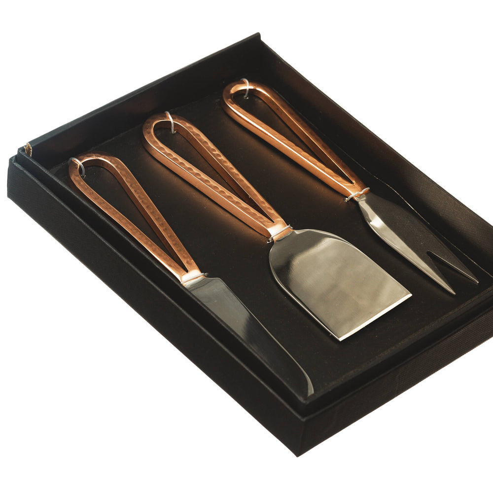 3 Copper Cheese Knives - Grace & Haven