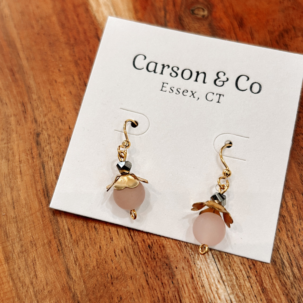 Rose Plum Earrings by Carson & Co