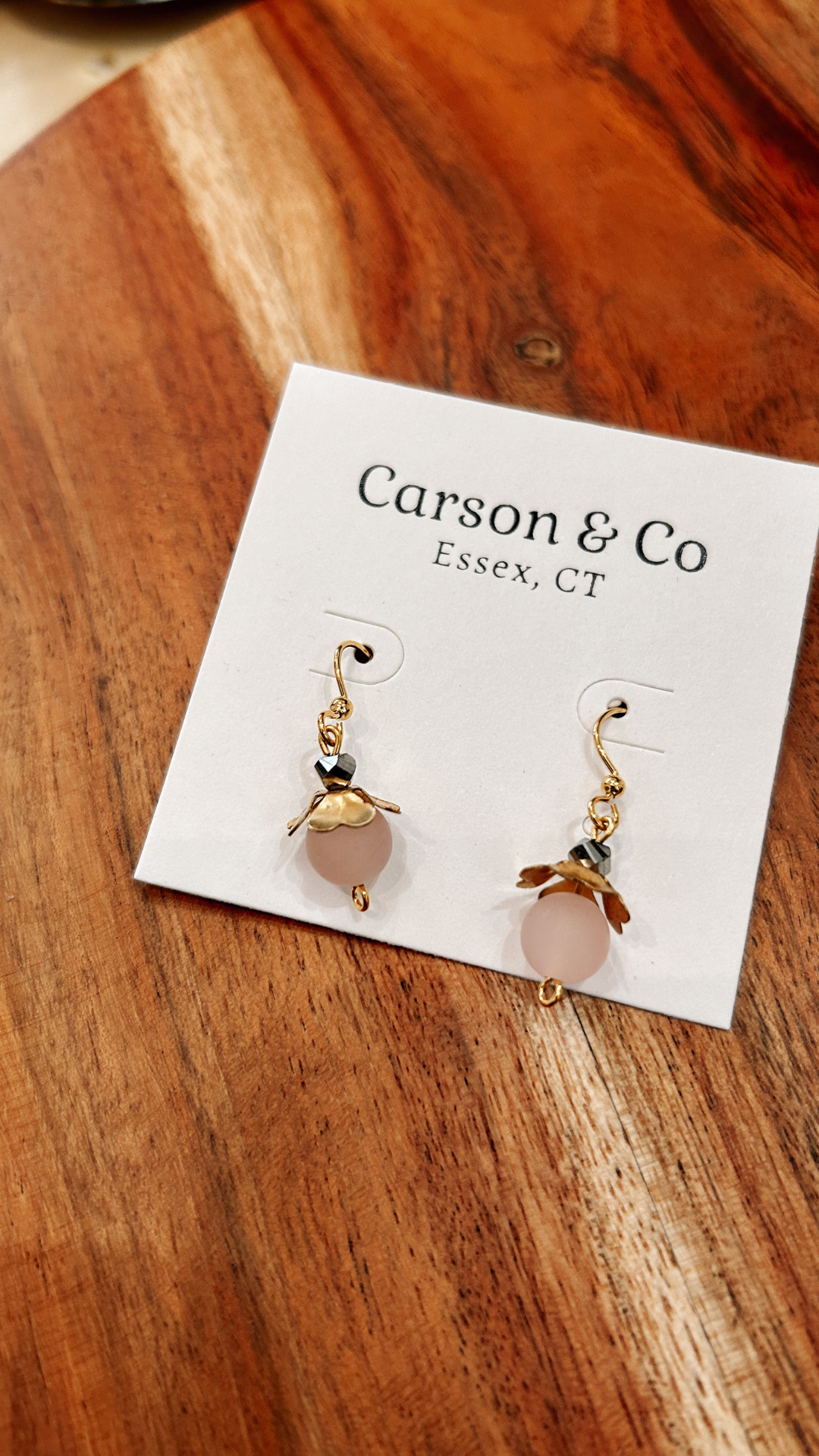 Rose Plum Earrings by Carson & Co